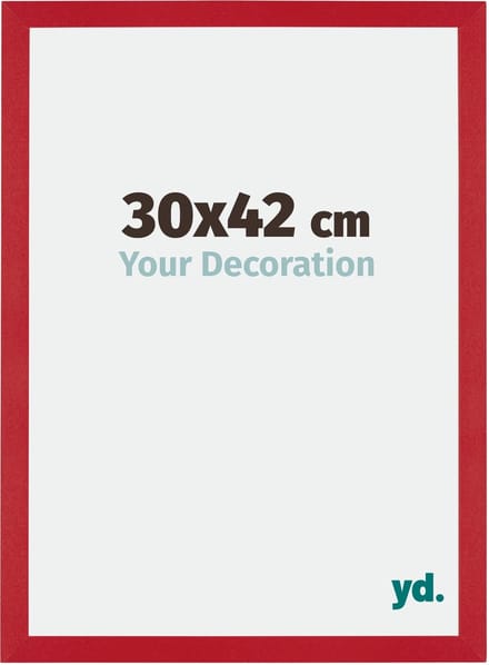 Your Decoration - Fotolijst 30x42 cm - MDF - Rood - Mura