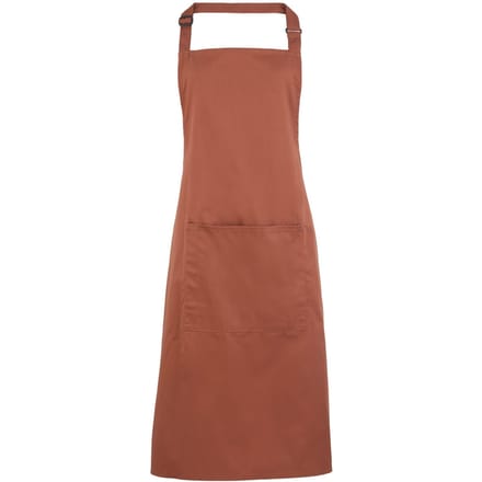 Premier Dames/Dames Kleuren Bipschort Met Zak / Werkkleding (Kastanje)