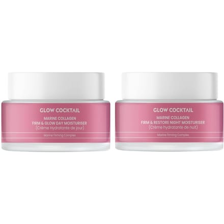 Glow Cocktail Marine Collagen Dag + Nacht Hydraterende Set 100
