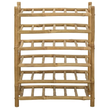 Étagère à vin Naturelle 57 x 29,5 x 72 cm Bambou
