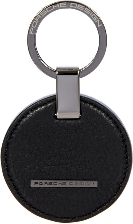 PORSCHE DESIGN Sleutelhanger Keyring Circle Black Zwart