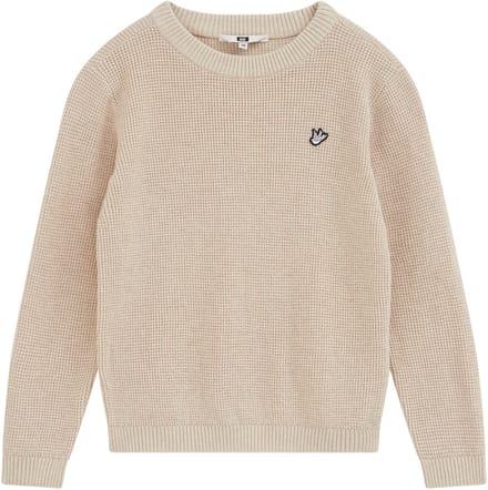 WE Fashion Jongens gebreide trui met structuur en embroidery