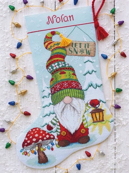 Dimensions Gnome Stocking borduren (pakket)