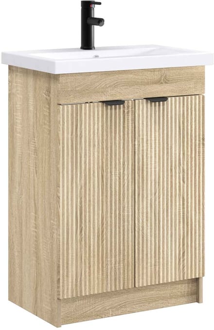 vidaXL - Badkamermeubel - Set - Sonoma - Eiken - 78,5 - x - 37,5 - x - 81 - cm