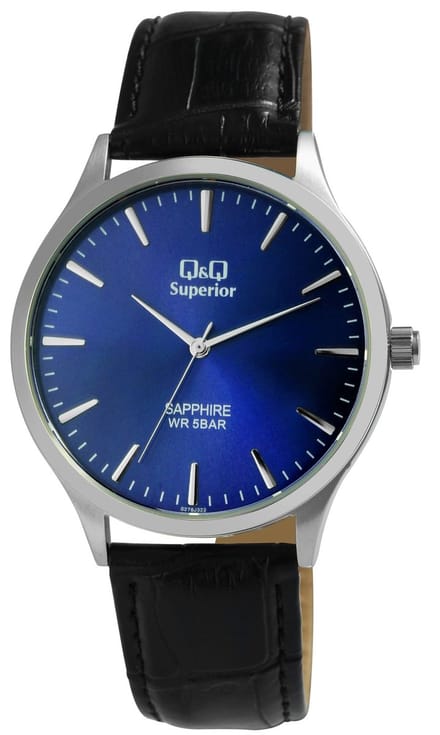 Q&Q Q&Q unisex polshorloge zilverkleurig, 5 ATM