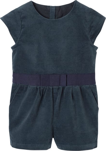 Vertbaudet Gladde fluwelen babyjumpsuit