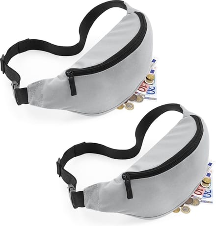 2 x Bagbase Sport Heuptas Grijs 2.5 Liter