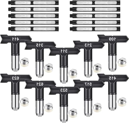 Reversible Spray Points voor Airless Verfspuiten - Diverse Nozzles voor Efficiënt Schilderen, Model 109-623
