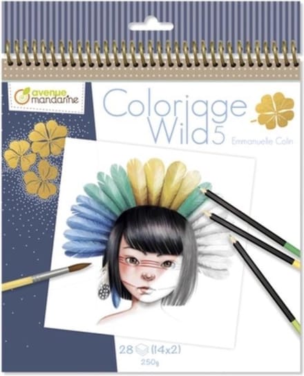 Coloriage Wild 5 - Emmanuelle Collin - Kleurboek voor volwassenen