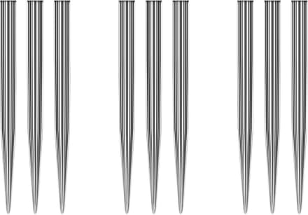 Standaard Dart Tips 32mm - Zilver Effect - 3 Sets per Verpakking