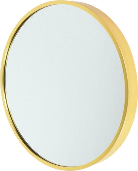 Fragix Alux Wandspiegel - Goud - Aluminium Ø40