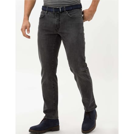 Brax Heren Jeans  Style CADIZ GREY USED, denim mediumgrijs, maat 40/38