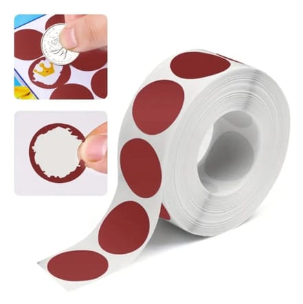 10 Krasstickers Rood bordeaux 2.5cm