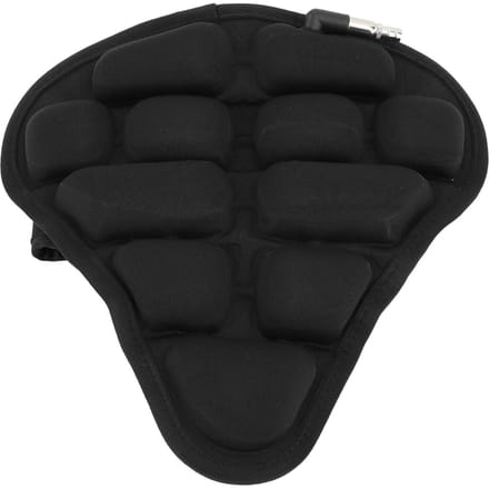 Fiets Opblaasbare Zadelhoes Schokabsorptie Comfortabel Antislip Waterdicht Opvouwbaar Fietszadel black