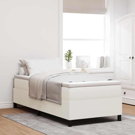 vidaXL - Platformbedframe - Crème - 80 - x - 200 - cm - Corduroy - stof