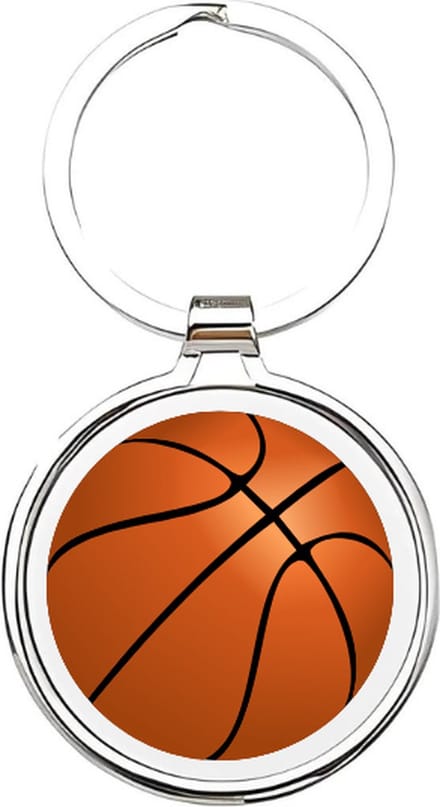 Akyol - Basketbal Sleutelhanger - basketbal - liefhebber - Cadeau - Sport - 2,5 x 2,5 CM