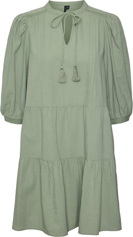Pretty 3/4 Woven Jurk Vrouwen - Maat XS