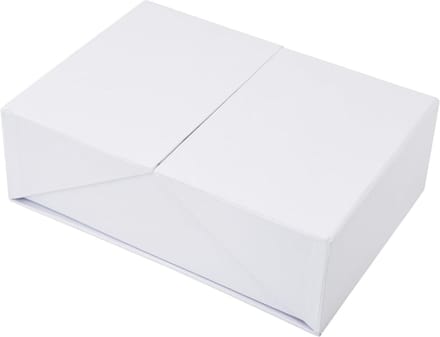 Opbergdoos Karton - Knutseldoos Cadeaubox - Creatief Versieren - Dubbelzijdig Opklapbaar - 20 x 14.6 cm - Wit