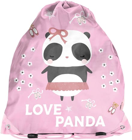 Panda Gymbag Love - 38 x 34 cm - Polyester