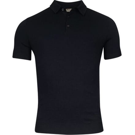 Thomas Maine Polo Uni Color Half Milano Knit Navy / male