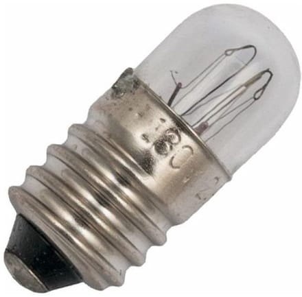 Signaallamp E10 130V 2.6W - 20 mAh - Per stuk - T9 Gloeilamp Ø9mm - 23mm - 2500K - Dimbaar