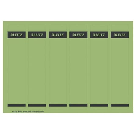 LEITZ® rugetiketten kort, via pc beletterbaar, rugbreedte 50 mm, zelfklevend, 150 st., groen