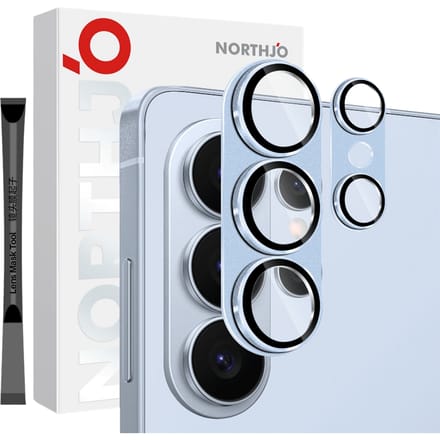 Northjo Samsung Galaxy S26 Ultra Full Cover Camera Protector Blauw