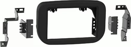 2-DIN Paneel geschikt voor Ford Transit (FD) 03/2019 - 2024 Kleur: mat Zwart (METRA)