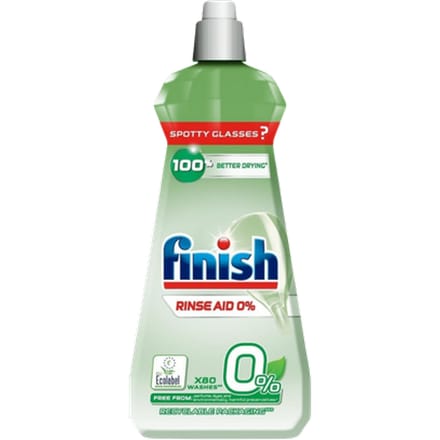 Finish Rinse Aid 0% Dishwasher Rinse Aid - 400 ml