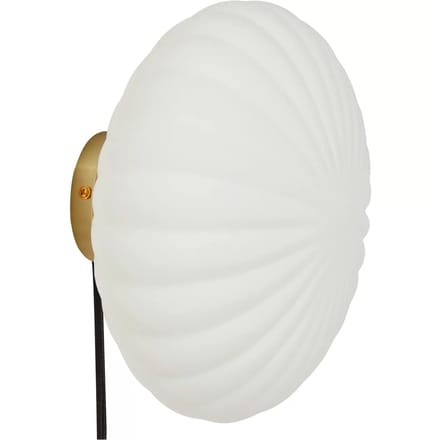 Hubsch Wandlamp metaal/glas - messing/opal