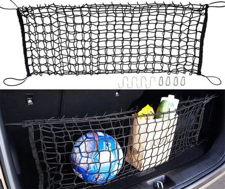 FEROCITY - Universeel Nylon autonet - kofferbaknet - hondennet auto - scheidingsnet - Zwart