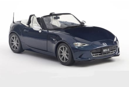 Mazda MX 5 2019 Donker Blauw Modelauto 1/24 Whitebox