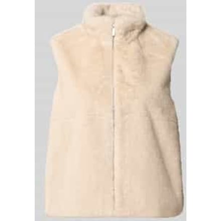 regular fit bodywarmer met opstaande kraag
