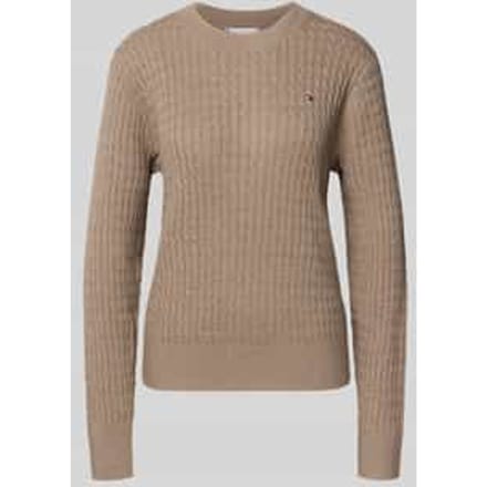 Regular fit pullover met kabelpatroon