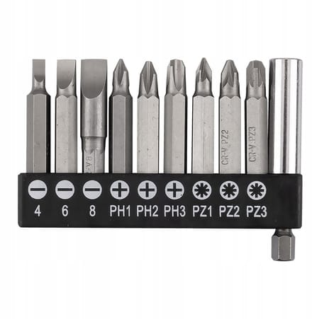 GRAPHITE Bitset 10-delig met Magnetische Houder 50mm