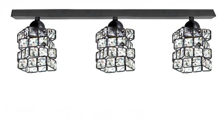 SPELL 202A LED Plafondlamp met Kristallen - Zwart