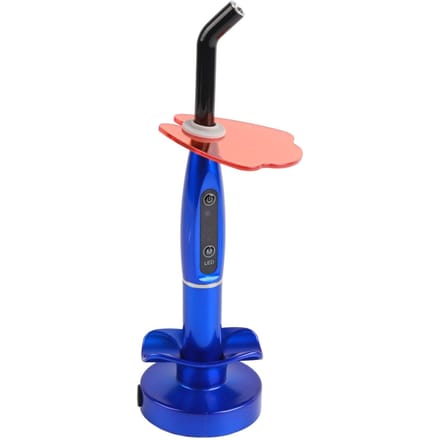 Oplaadbare Draadloze Tandheelkundige Uithardings LED Lichtlamp Blauw EU Plug blue