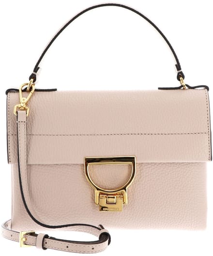COCCINELLE Leren handtas schoudertas Arlettis Handbag Rosette beige
