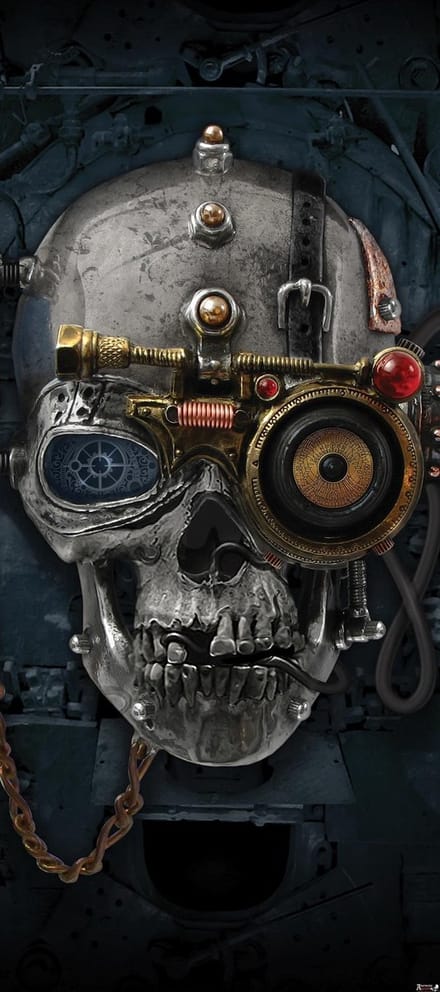 Alchemy  Art Necronaut Skull Photo Wallcovering