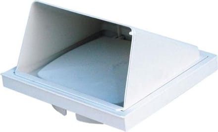 Scala dampkapklep wit met 1 klep 160 x 160mm