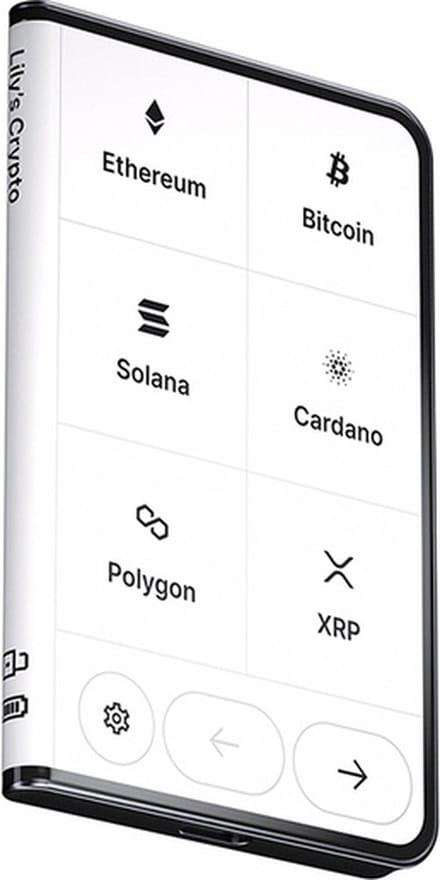Ledger Stax - Back-ups - Beveilig je crypto (Bitcoin), NFT's en tokens - Zwart