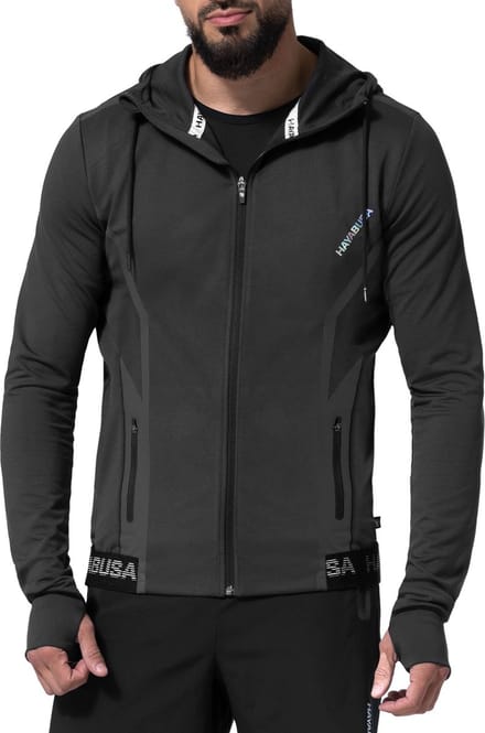 Hayabusa Athletic Zip-Up Performance Hoodie - Heren - Zwart - maat S