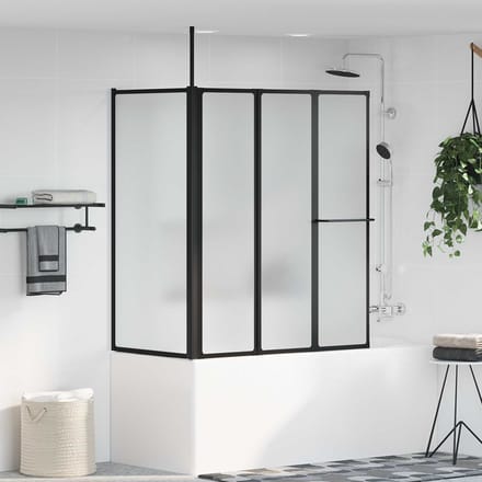 vidaXL - Douchescherm - Wit - 120 - x - 70 - x - 137 - cm - Aluminium