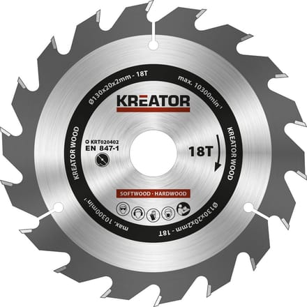 Kreator - KRT020402 - Cirkelzaagblad - 130mm18t