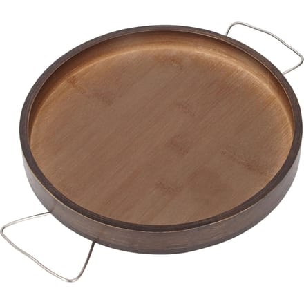 Ronde Arm Bekerhouder Dienblad Opvouwbaar Draagbaar Multifunctioneel Antislip Fauteuil Organizer Hout Bank brown