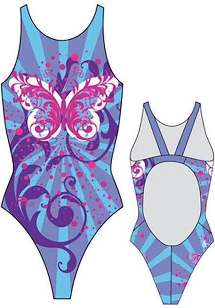 Turbo Butterfly Stars Pro Resist Zwemkleding Blauw S Vrouw