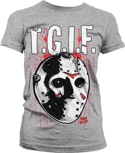 Friday The 13th Dames Tshirt -M- T.G.I.F. Grijs