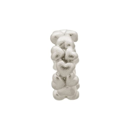 Endless Million Heart Dots Silver Bedel Zilver 41163