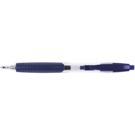 Q-CONNECT balpen, met grip, medium punt, blauw 12 stuks