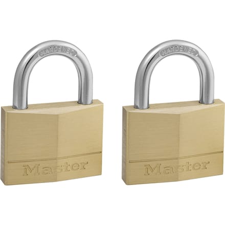 Master Lock Hangslot 50 mm Goud - Beugellengte 25 mm (2 Stuks)